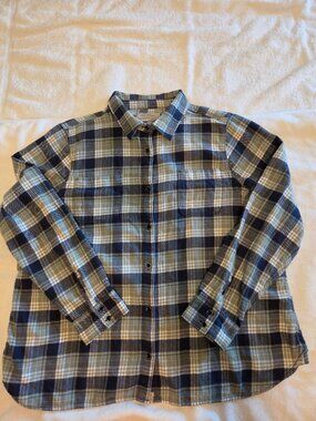 Old Ranch Brands Green & Blue Plaid Cotton Button Down Shirt Women's XXL